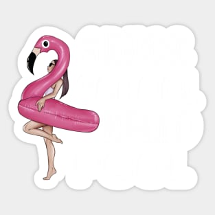 Adios School Hello Pool Funny Student or Teacher - Teacher Student Summer Sayings Flamingo - Summer Student Funny Teacher Sticker